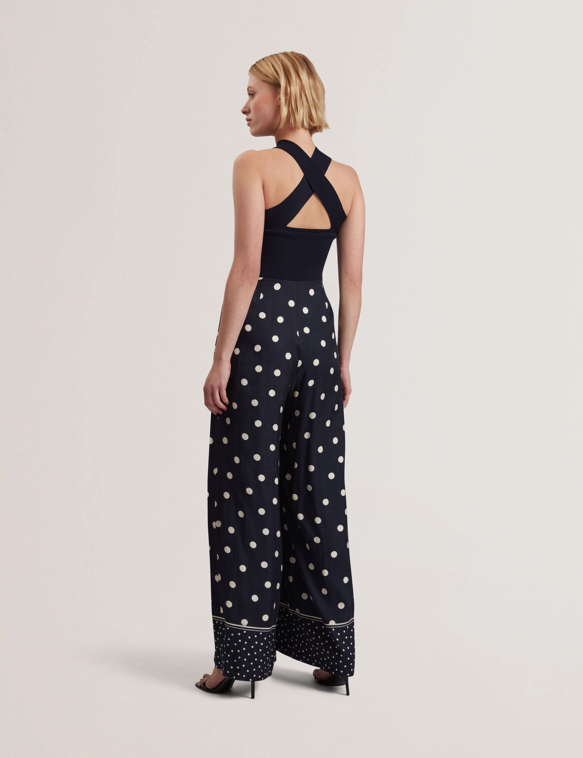 Polka Dot Ladies Jumpsuits Size 16 Jolie Moi Devorah Culotte