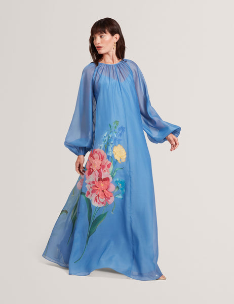 【新品】Ted Baker Balloon Sleeve Maxi Dress TED BAKER Kiyrie Balloon Sleeve Maxi Dress SIZE O | eBay