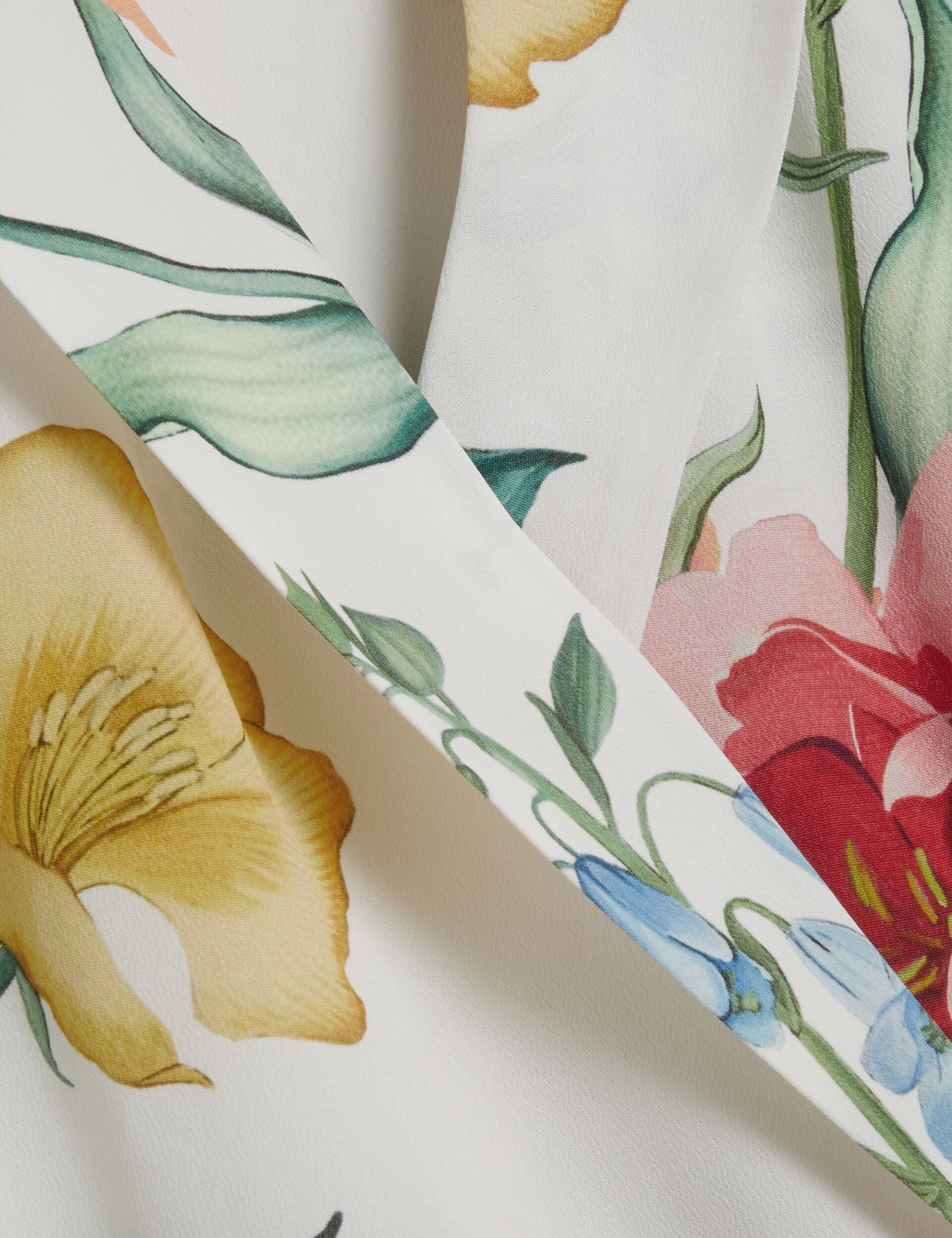 White Floral Short Sleeve Oversized Blazer | Nympha | Ted Baker US