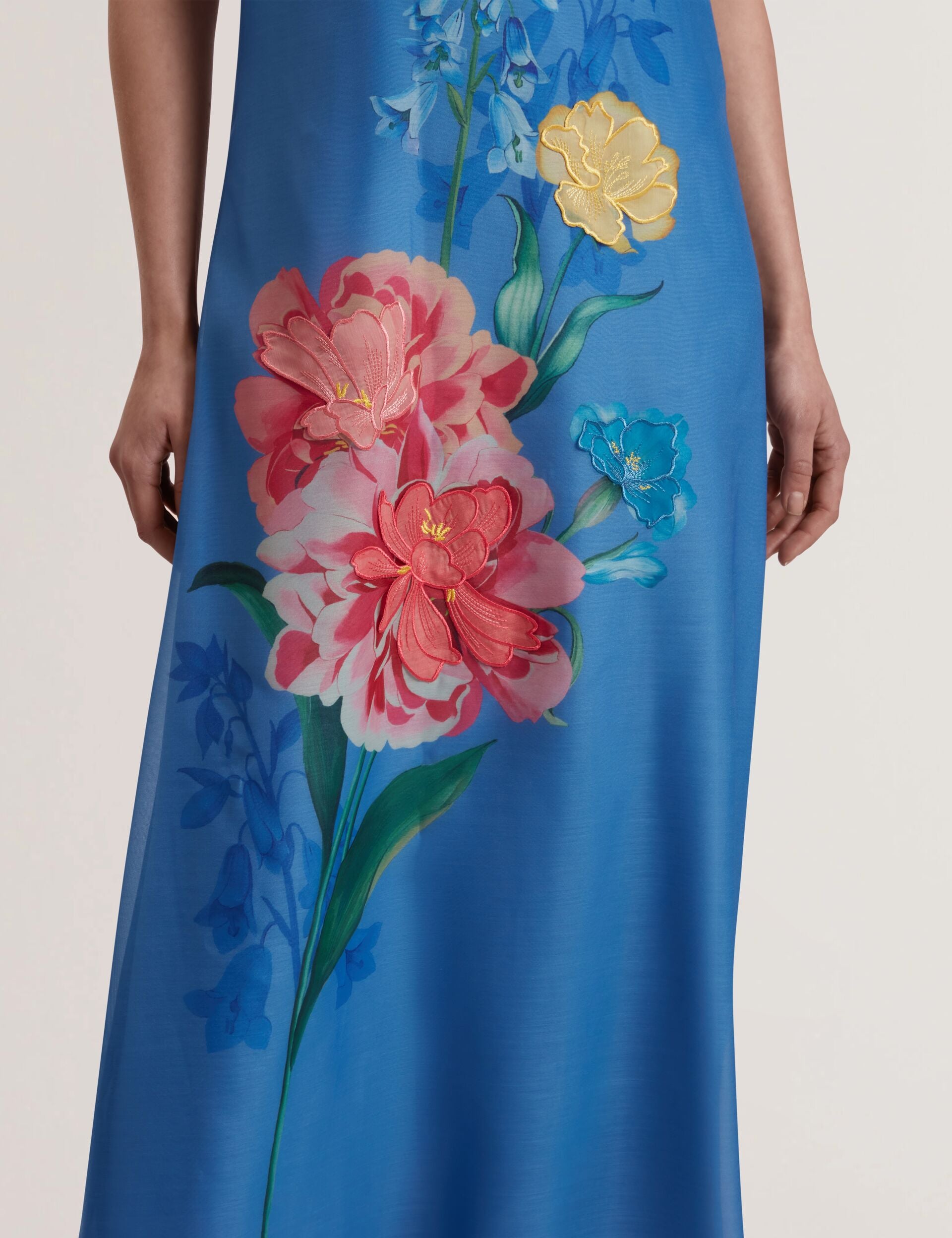 Floral Detail Organza Sleeveless Midi Dress | Fayda | Ted Baker US Floral Detail Organza Sleeveless Midi Dress | Fayda | Ted Baker US
