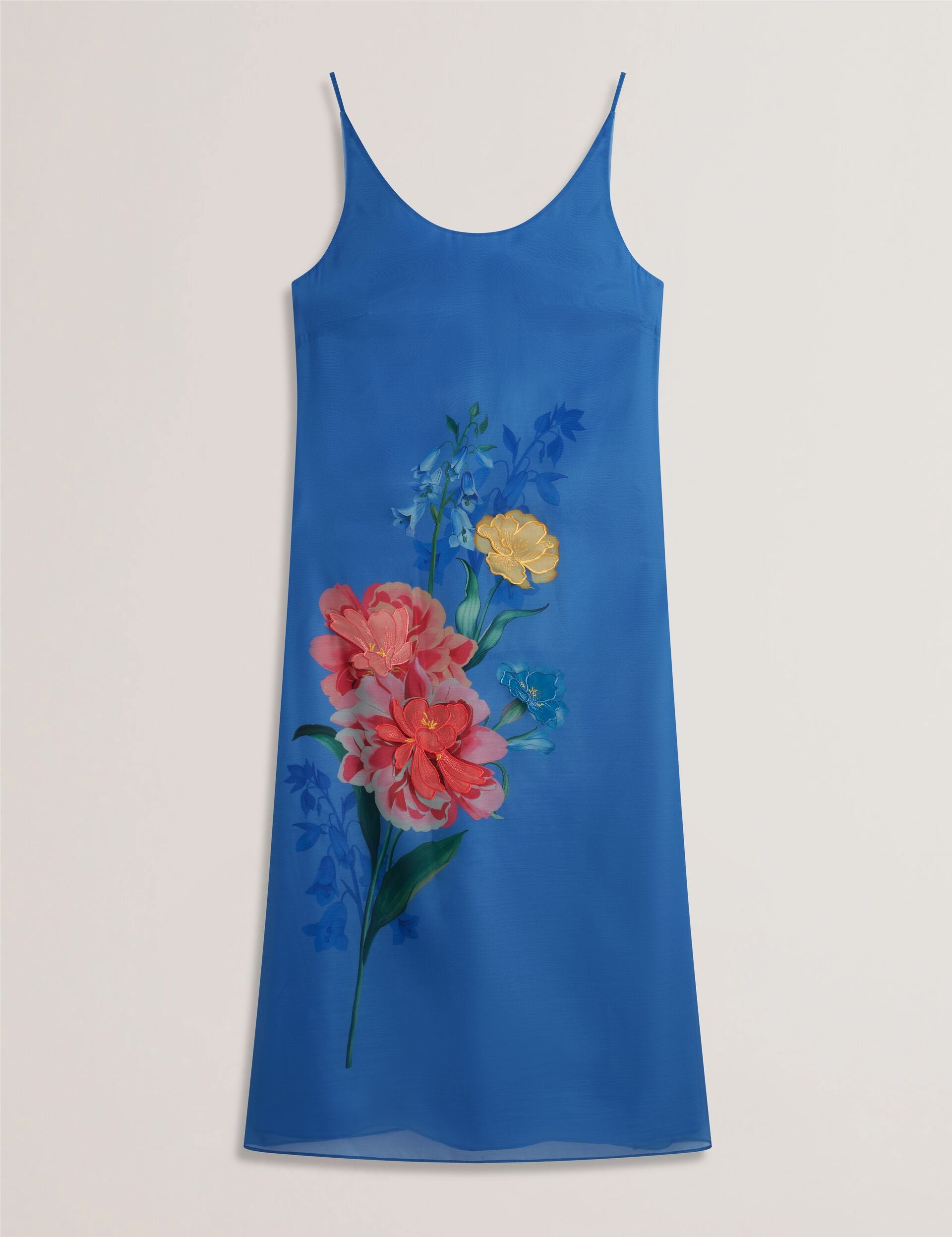 Floral Detail Organza Sleeveless Midi Dress | Fayda | Ted Baker US Floral Detail Organza Sleeveless Midi Dress | Fayda | Ted Baker US