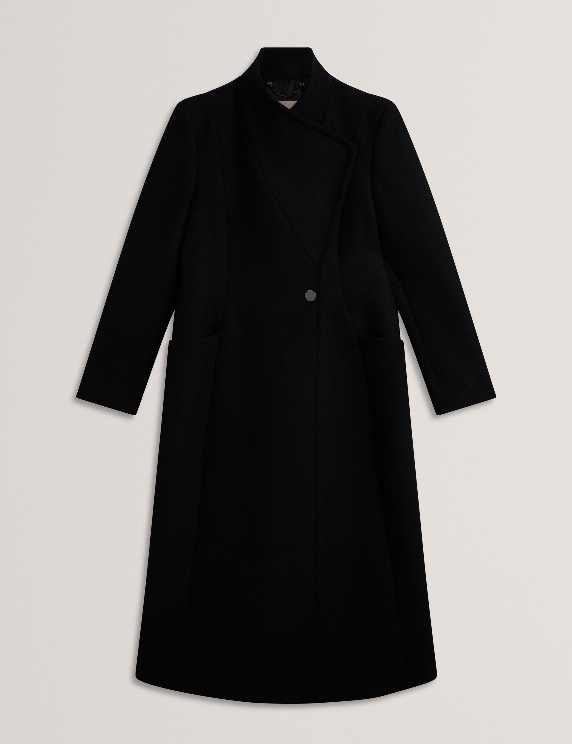 Wool Rich Hourglass Longline Wrap Coat | Mindee | Ted Baker US