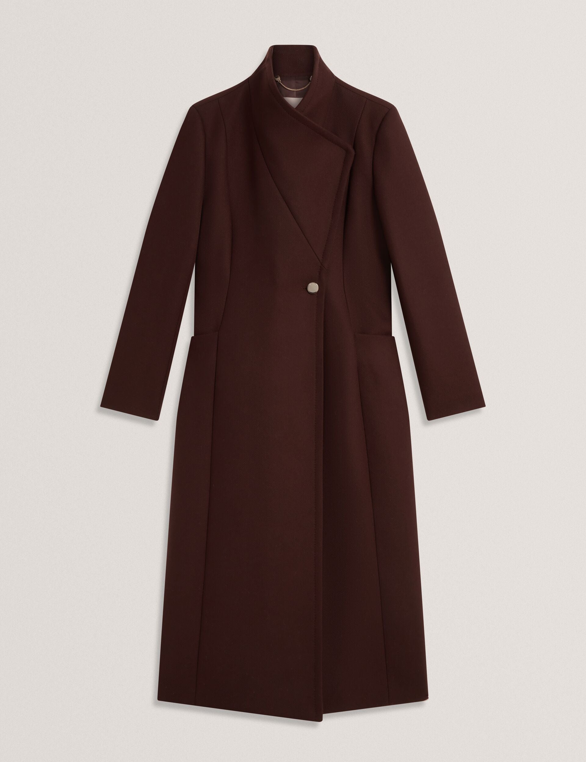MINDEE Wool Rich Hourglass Longline Wrap Coat