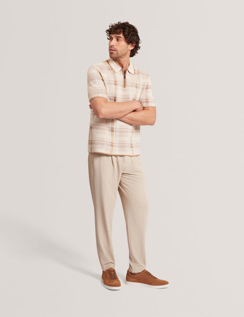 Ted Baker Waffle Texture Tapered Leg Trousers