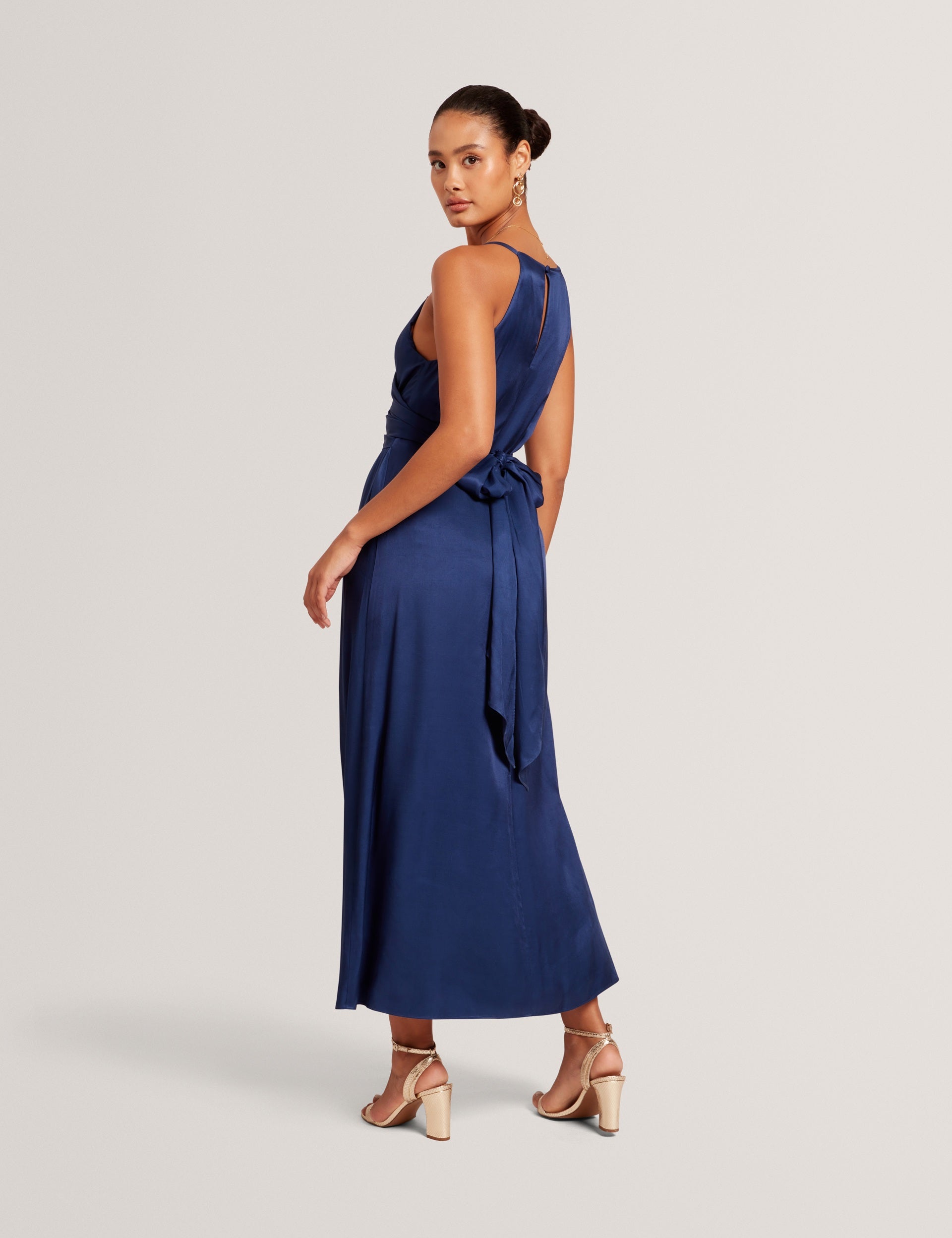 ted baker blue leather dress LABASA
