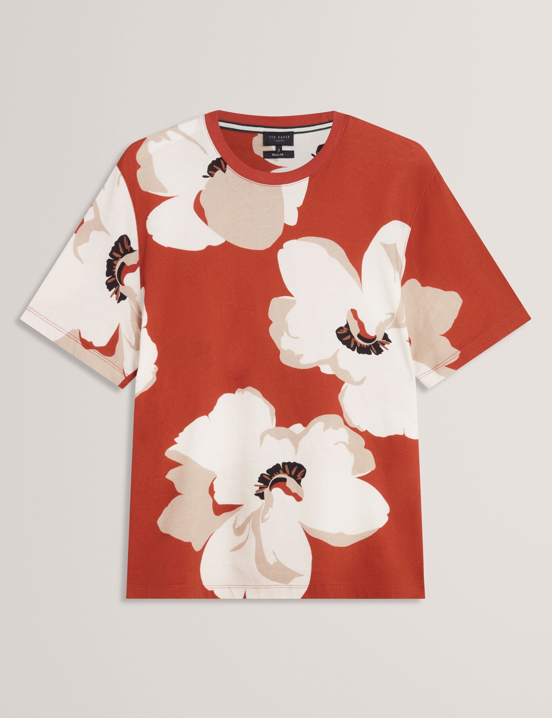 T-shirt col rond, coton peigné confortable T-shirt col rond, coton peigné confortable