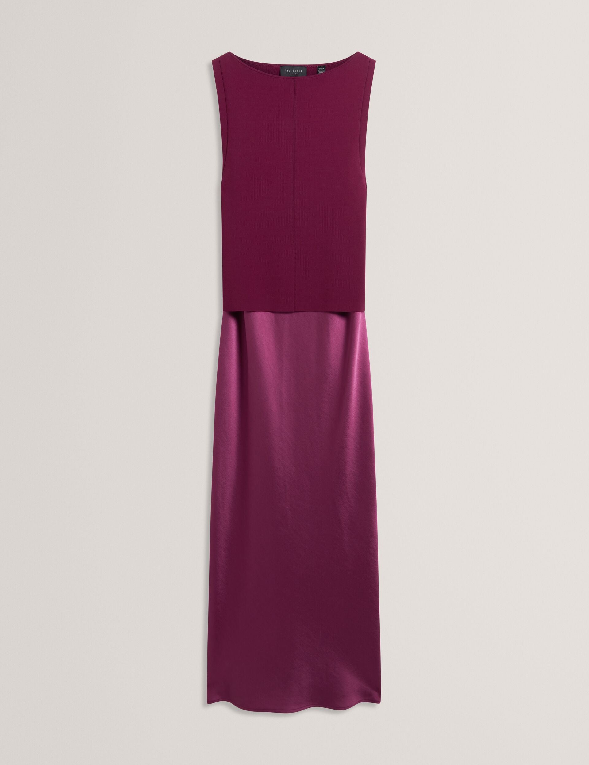 ted baker deep purple dress Ted Baker Renon Twist Neck Midi Dress, Deep Purple