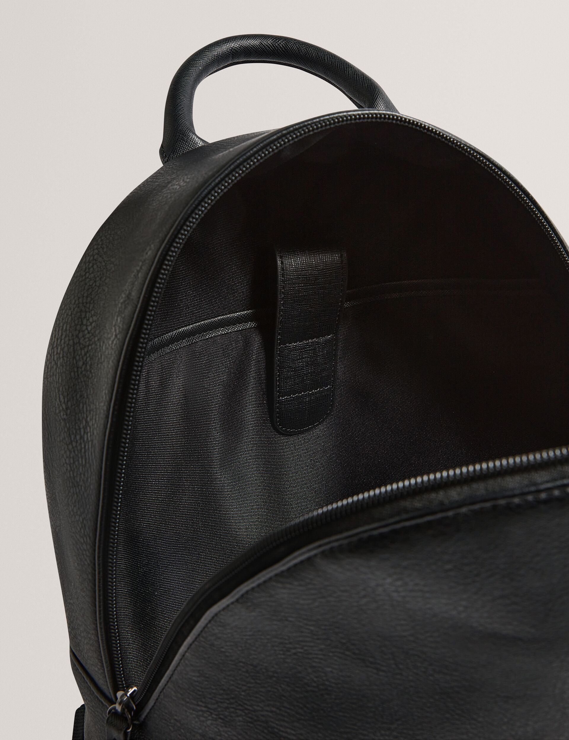 asos smart leather backpack WAYNOR House Check PU Backpack