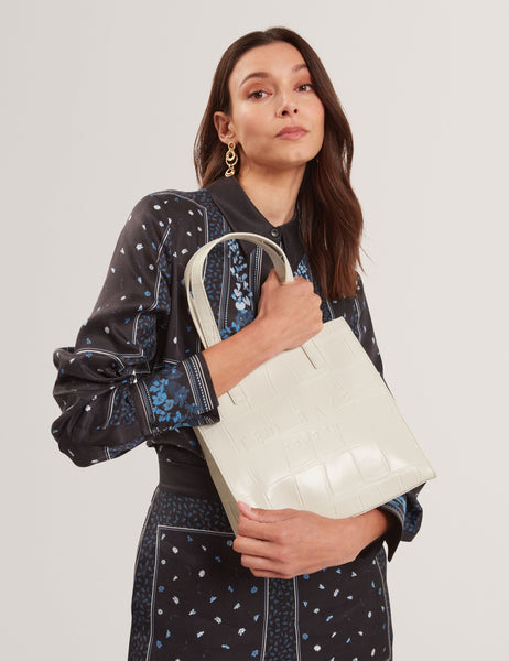 Ivory Luxe Resort Tote Bag - Mavis By Herrera