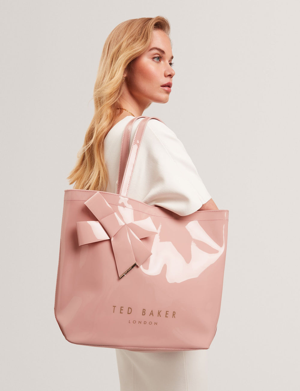 Ted Baker Knot Bow Vinyl Icon Tote Bag