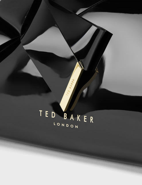 Ted Baker Cuir Trousse de toilette LANIIS Recycled Leather Washbag Black Noir Ted Baker Cuir Trousse de toilette LANIIS Recycled Leather Washbag Black Noir