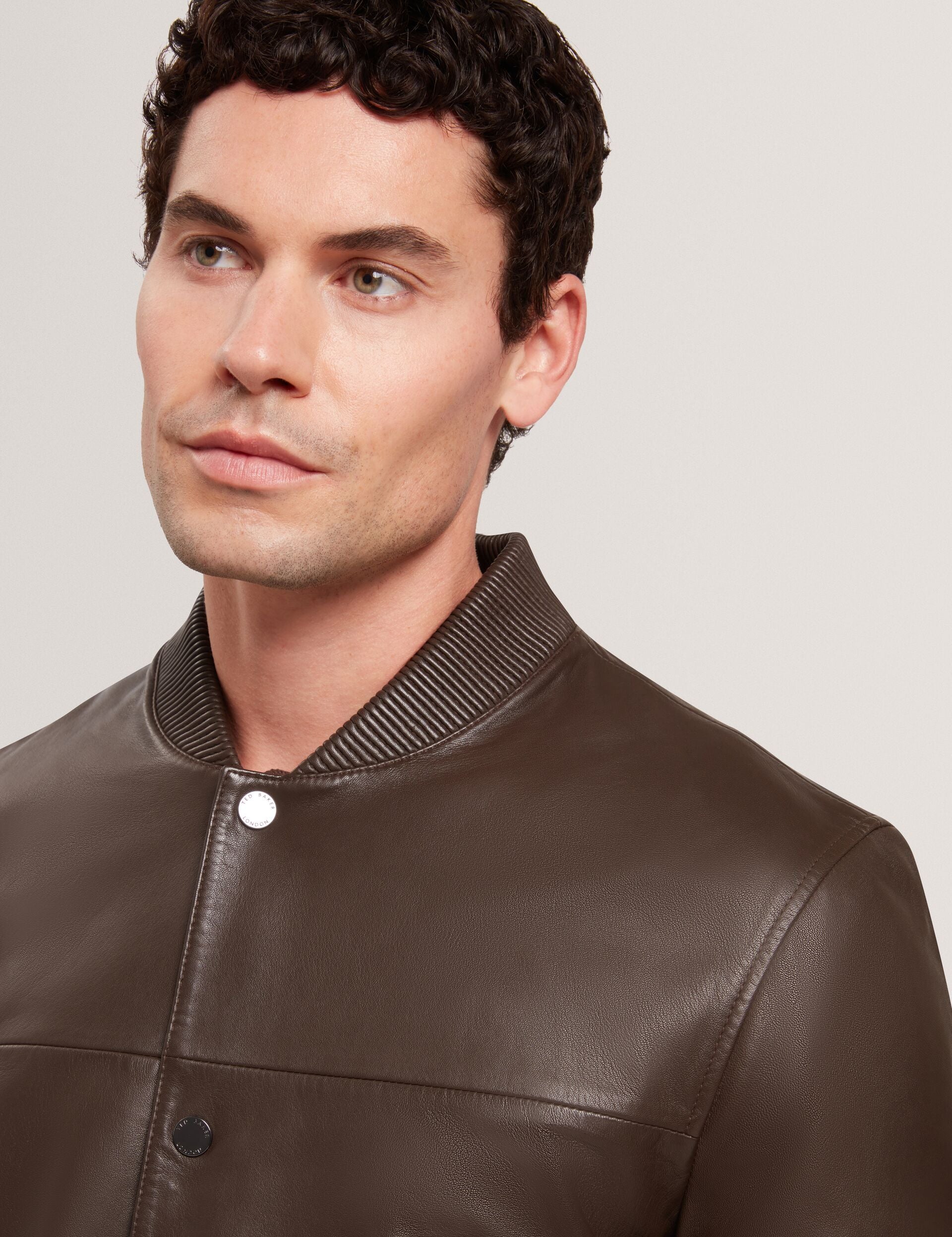 Leather Classic Bomber Jacket | Leeams | Ted Baker UK
