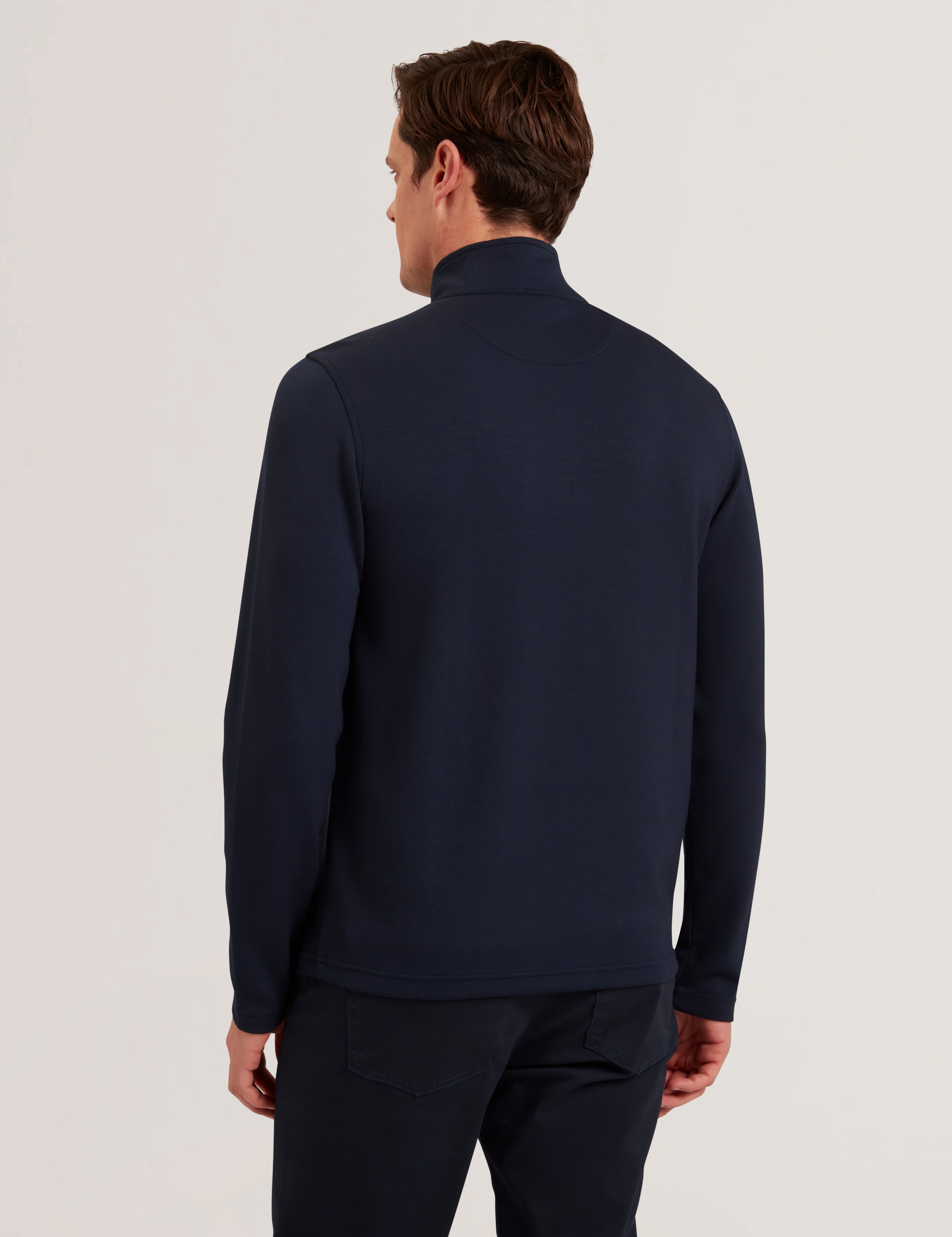 Textured Panel Half-zip Modal Sweatshirt | Simonea | Ted Baker US
