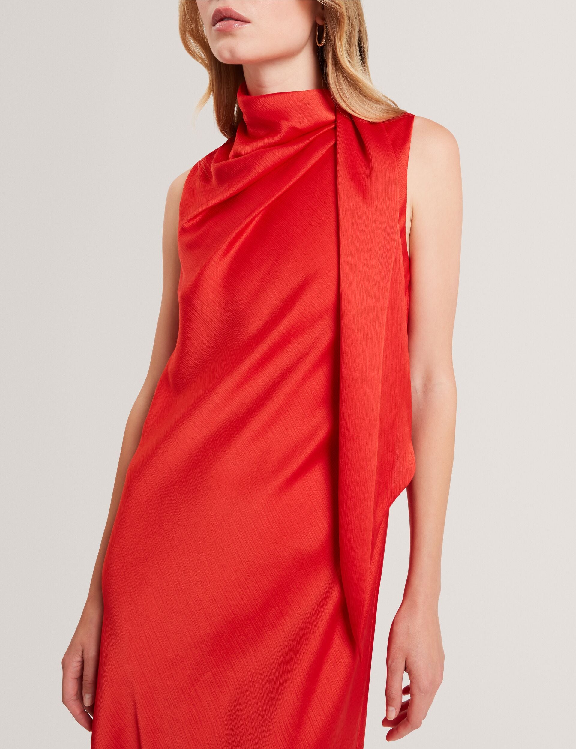 ted baker burnt orange dress Ted Baker Salny Rayon Flippy Knit Dress in Dark Orange NWT Size 5 / 12