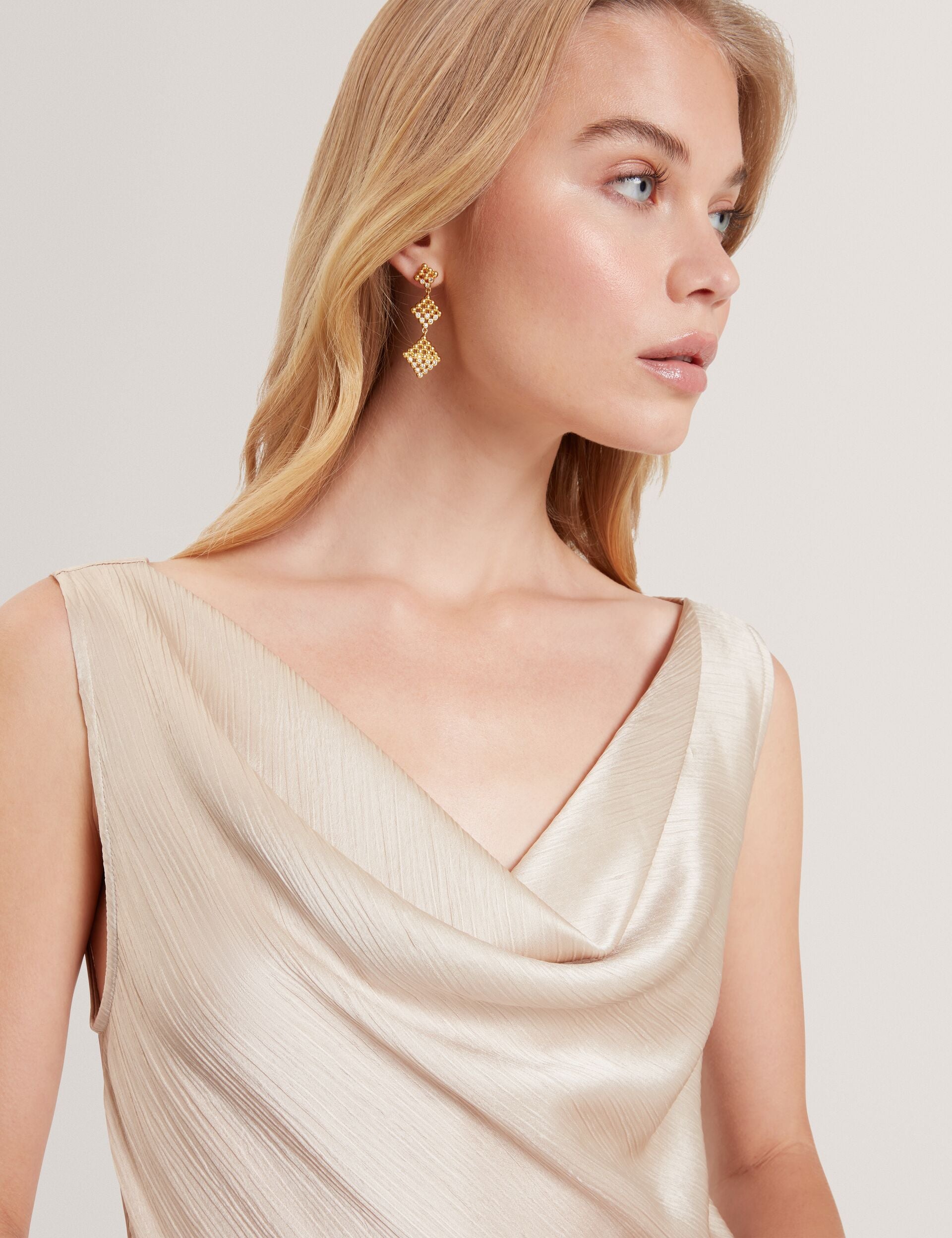 ted baker cowl neck midi slip dress Ted Baker London Eleanar Cowl Neck Midi Slip Dress Sz 0 NWT $295