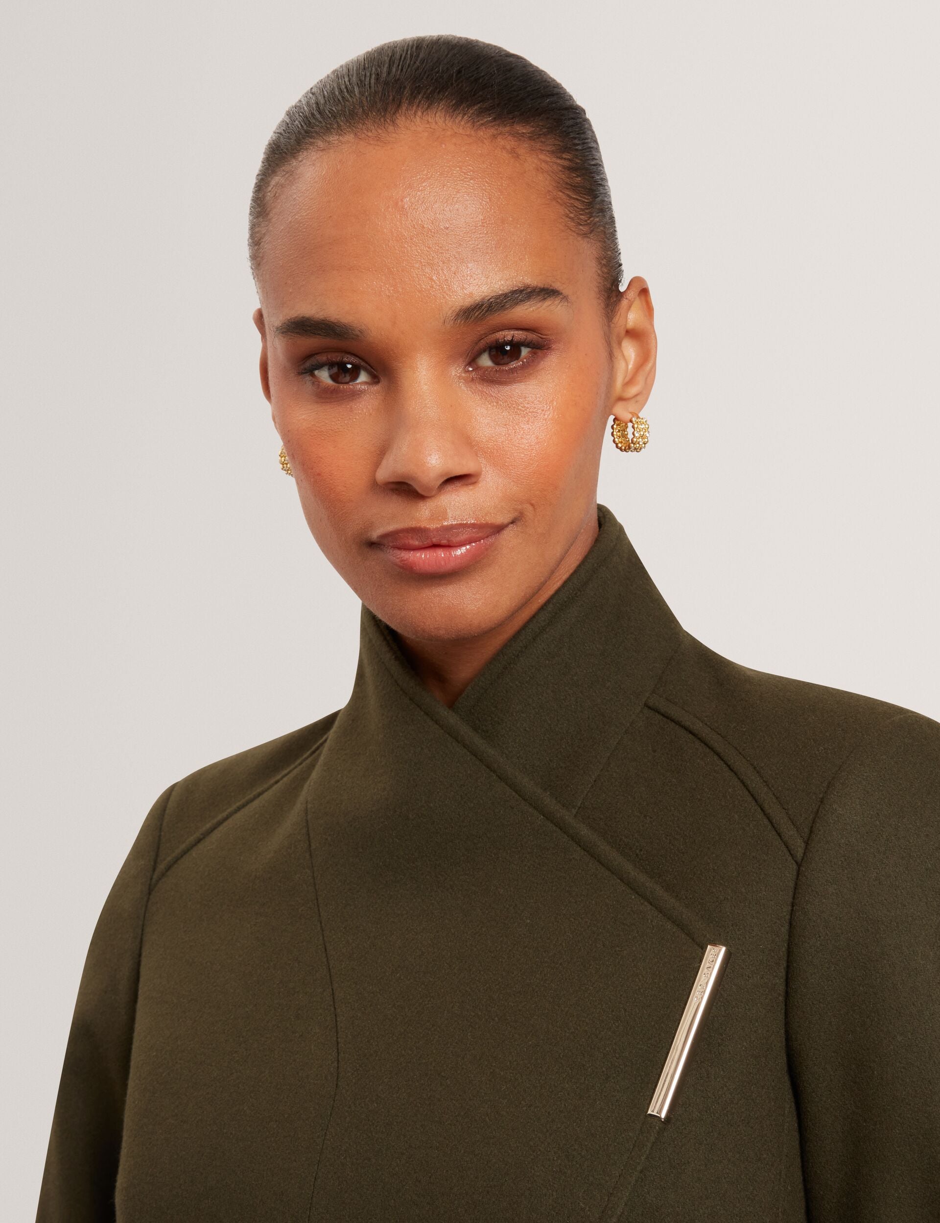 Tailored Cropped Wool Wrap Jacket | Rosecee | Ted Baker IE