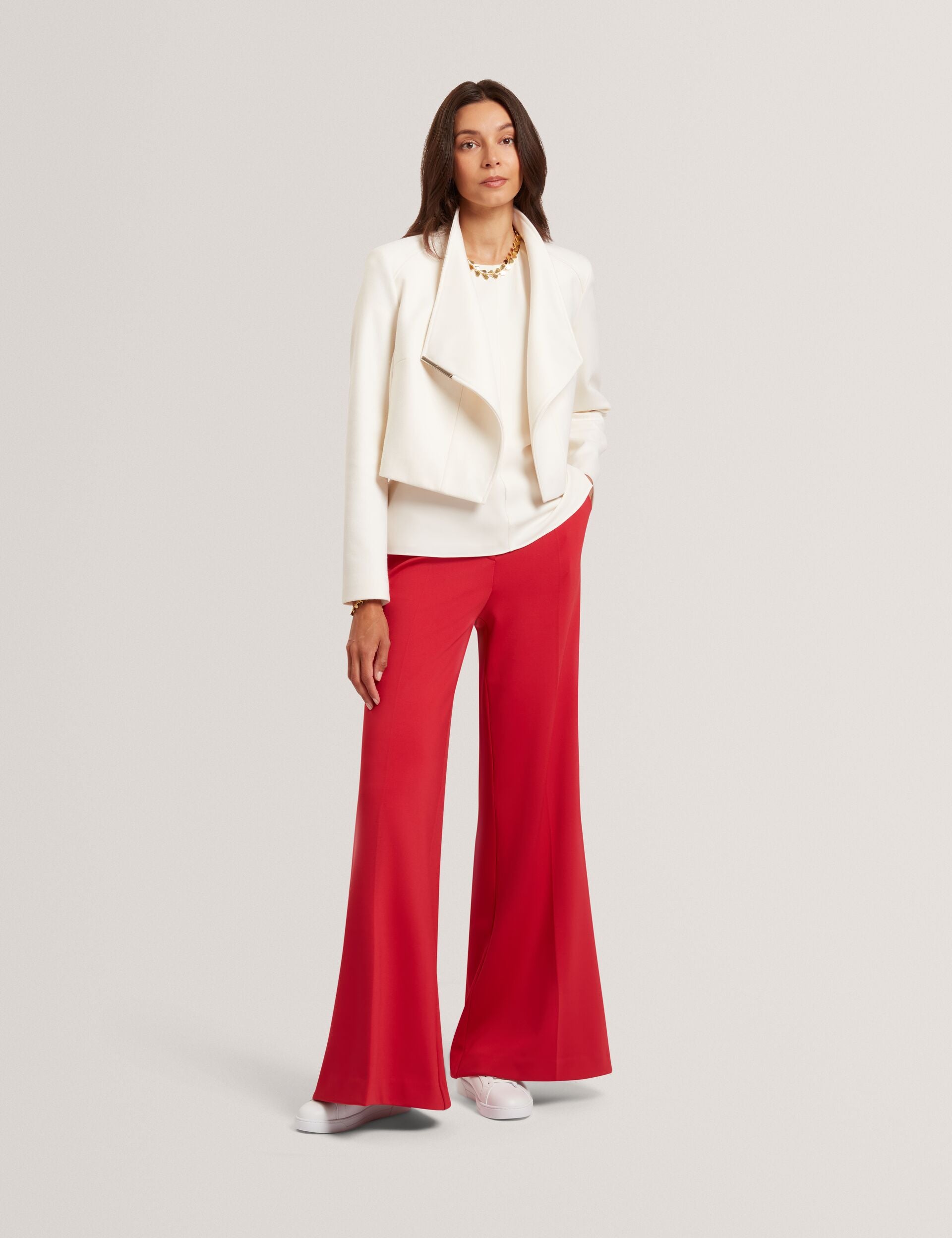 Tailored Cropped Wool Wrap Jacket | Rosecee | Ted Baker US