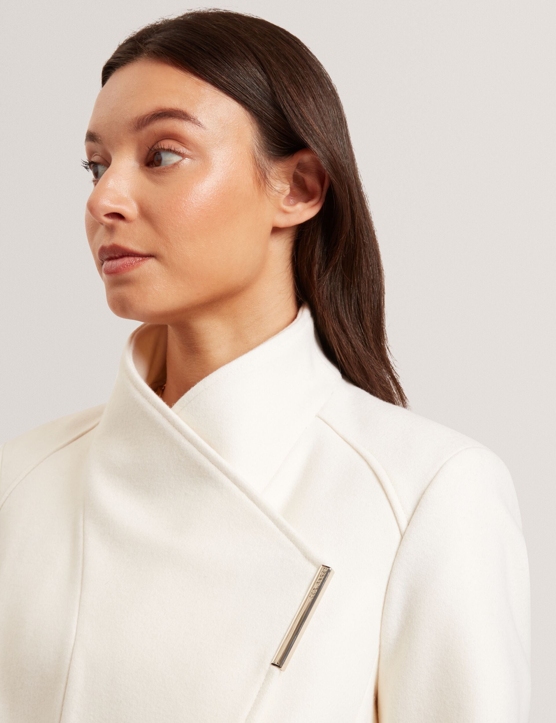 Tailored Cropped Wool Wrap Jacket | Rosecee | Ted Baker US