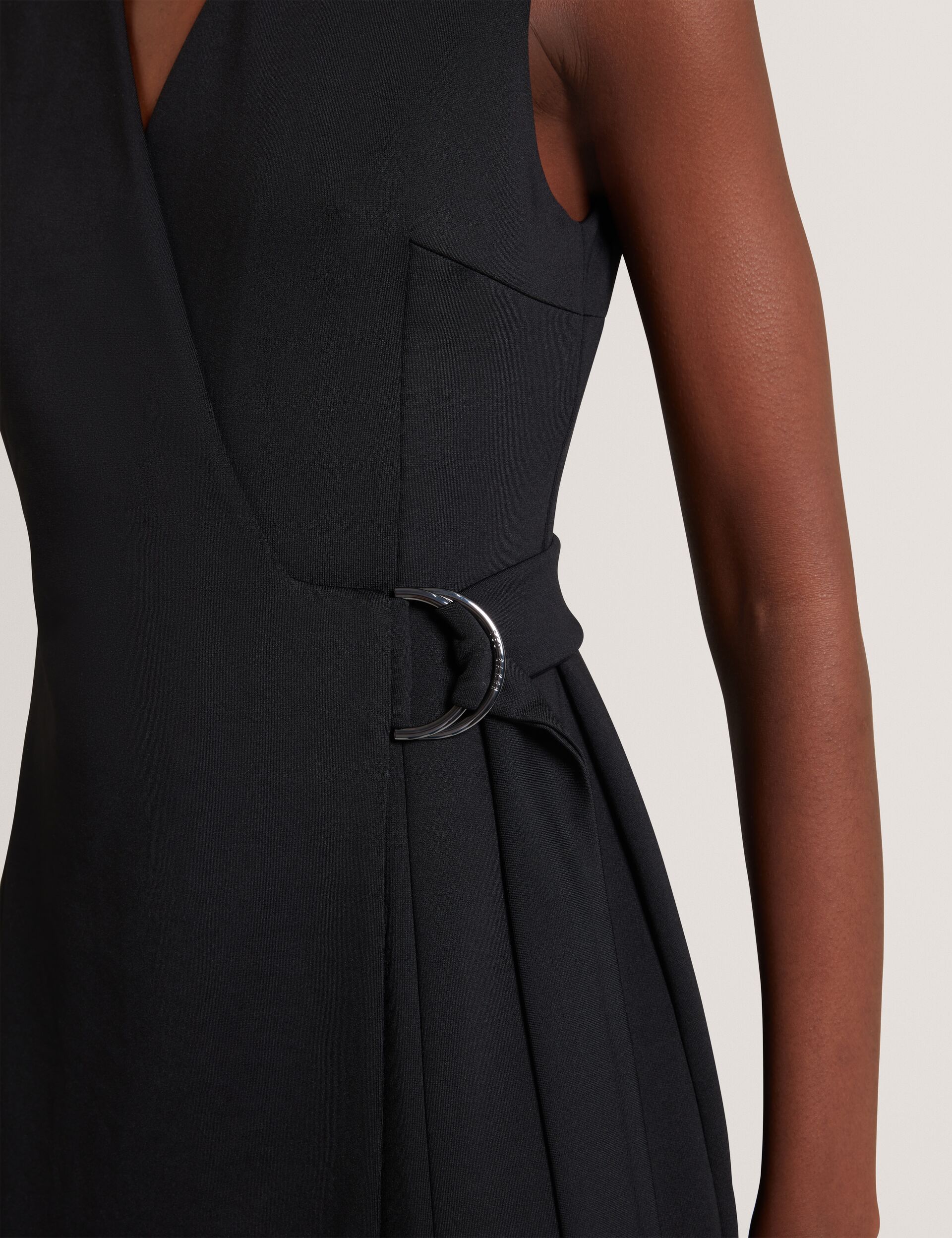Black Tailored Sleeveless Wrap Midi Dress | Indrib | Ted Baker UK Black Tailored Sleeveless Wrap Midi Dress | Indrib | Ted Baker UK