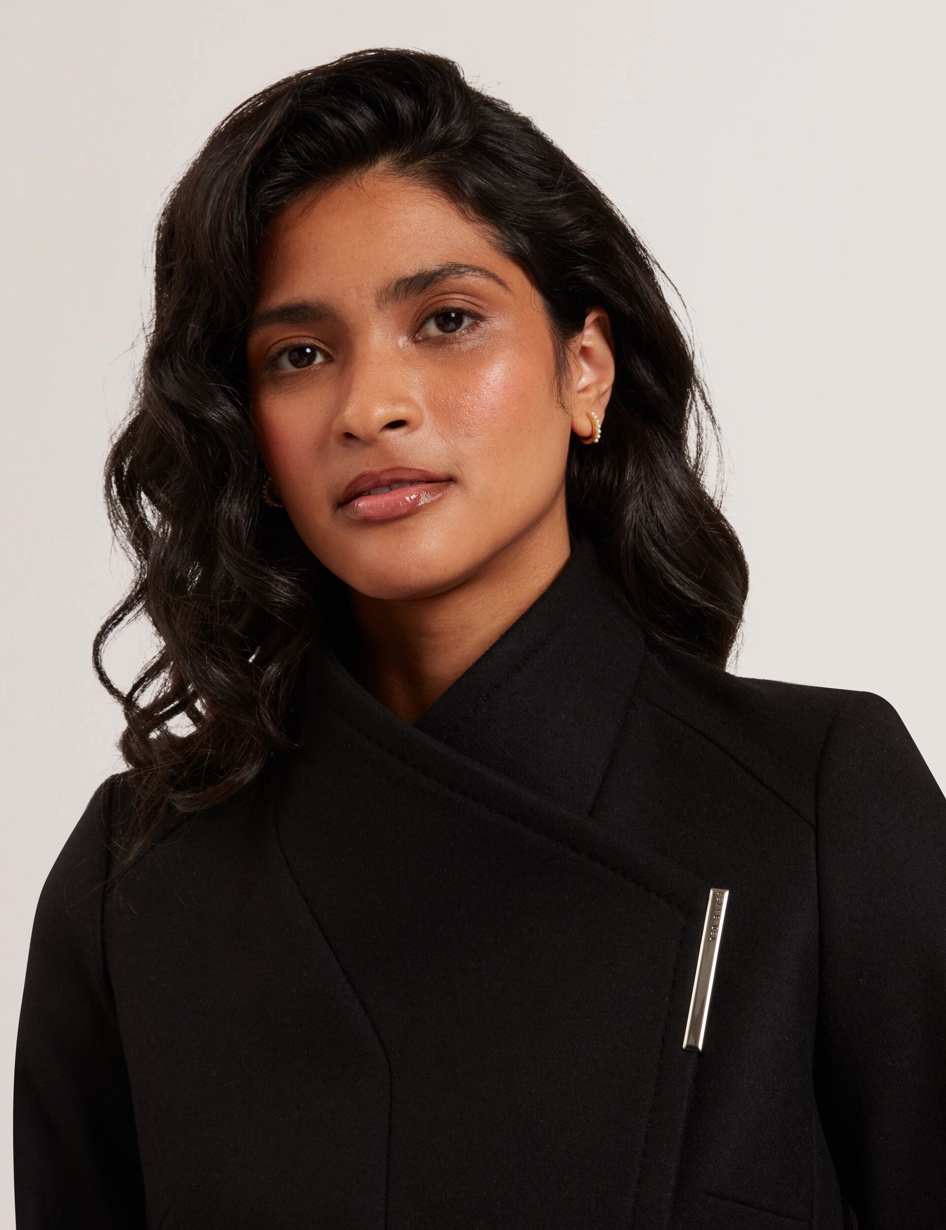 Tailored Cropped Wool Wrap Jacket | Rosecee | Ted Baker IE