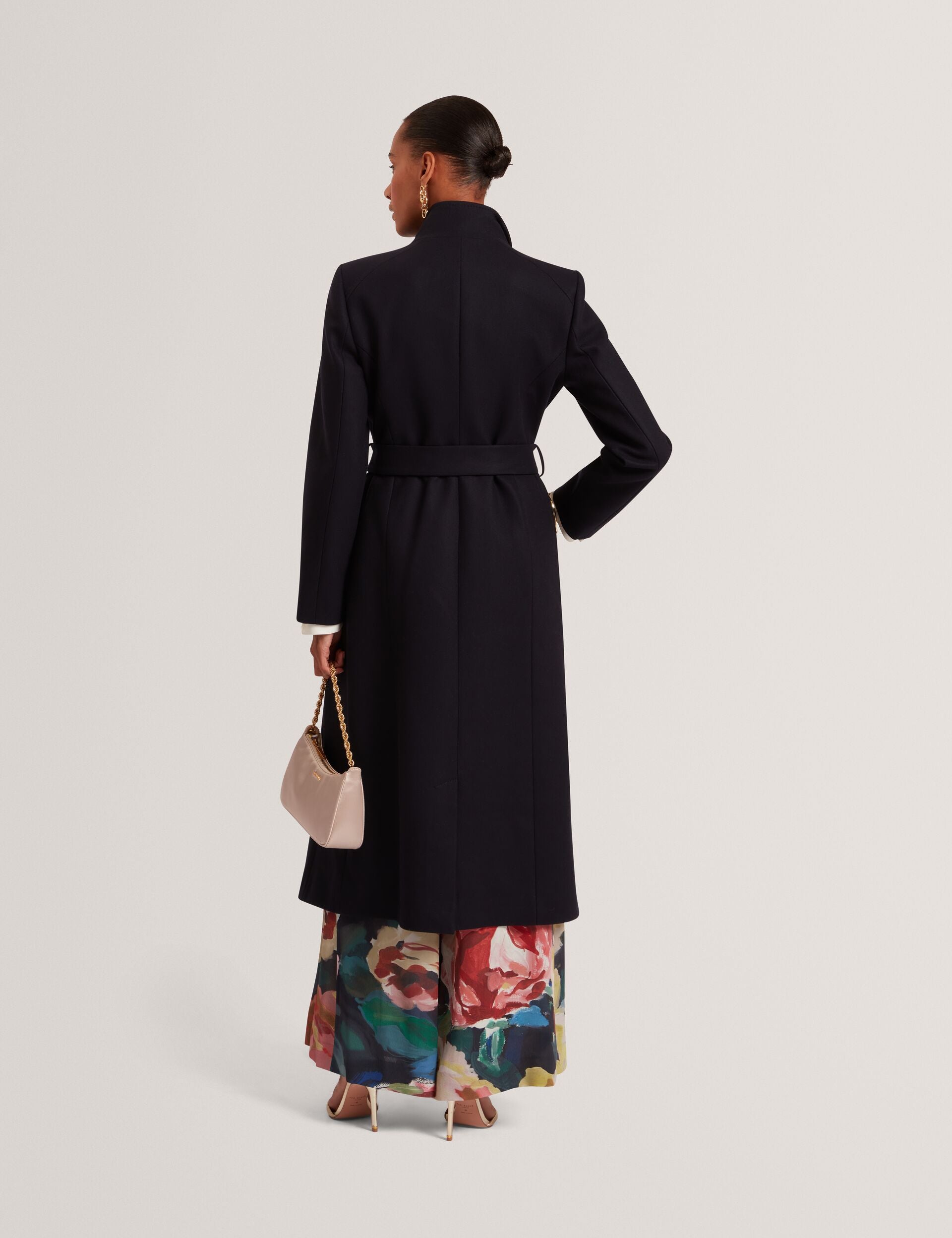 Longline Belted Wool Wrap Coat | Rosell | Ted Baker US