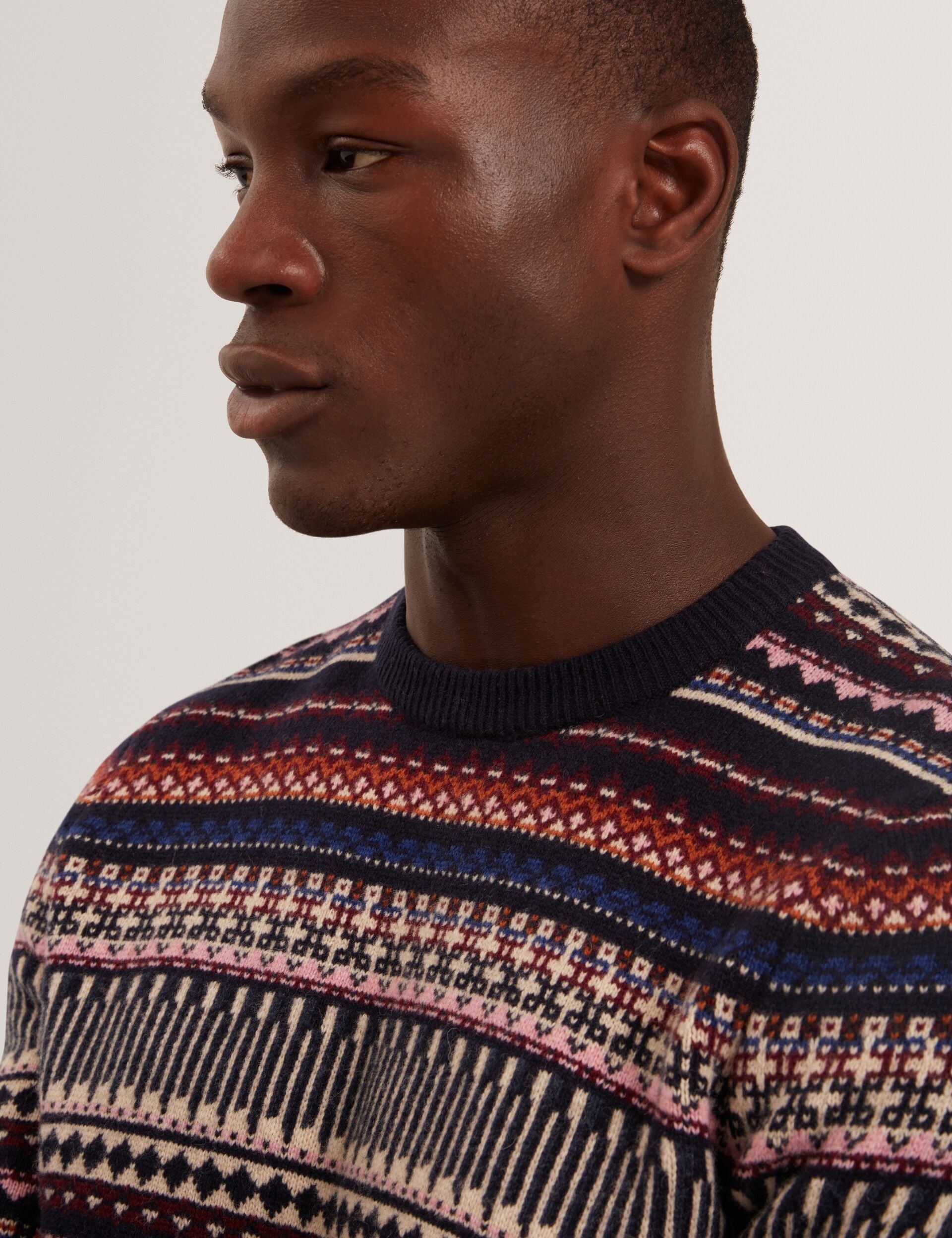 Fair Isle Crew Neck Wool Sweater | Amarat | Ted Baker US