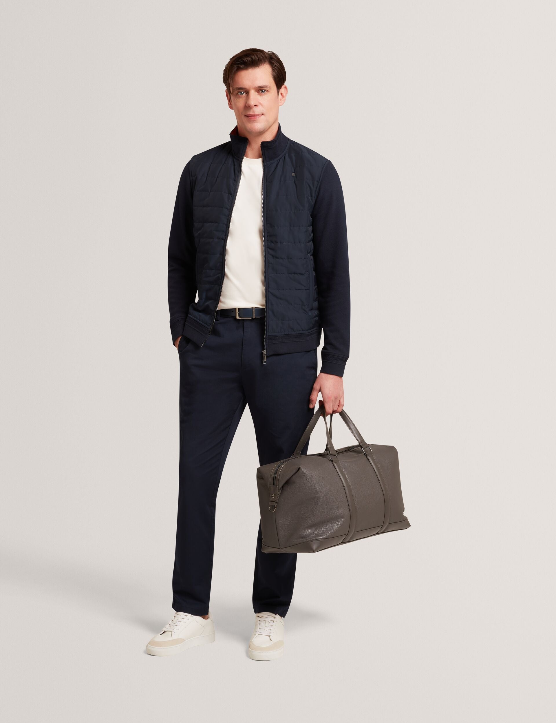 Quilted Front Zip-through Knit Jacket | Durano | Ted Baker US