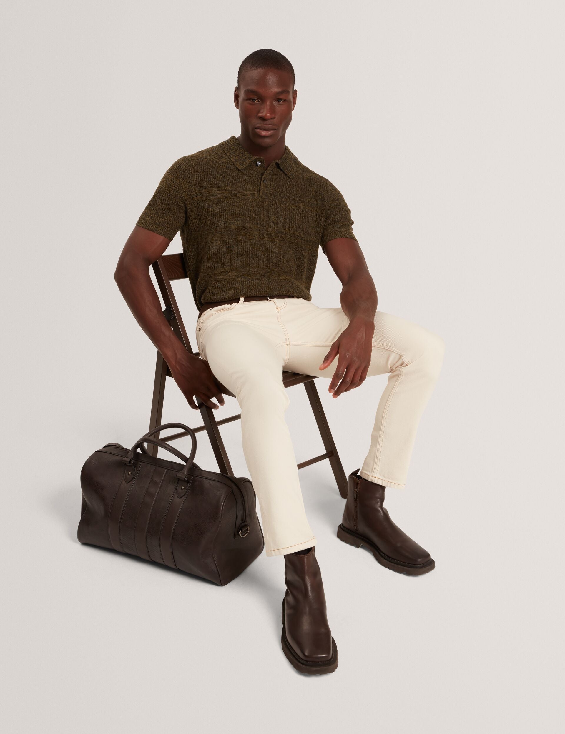 Short Sleeve Twist Stitch Detail Polo | Mavik | Ted Baker US