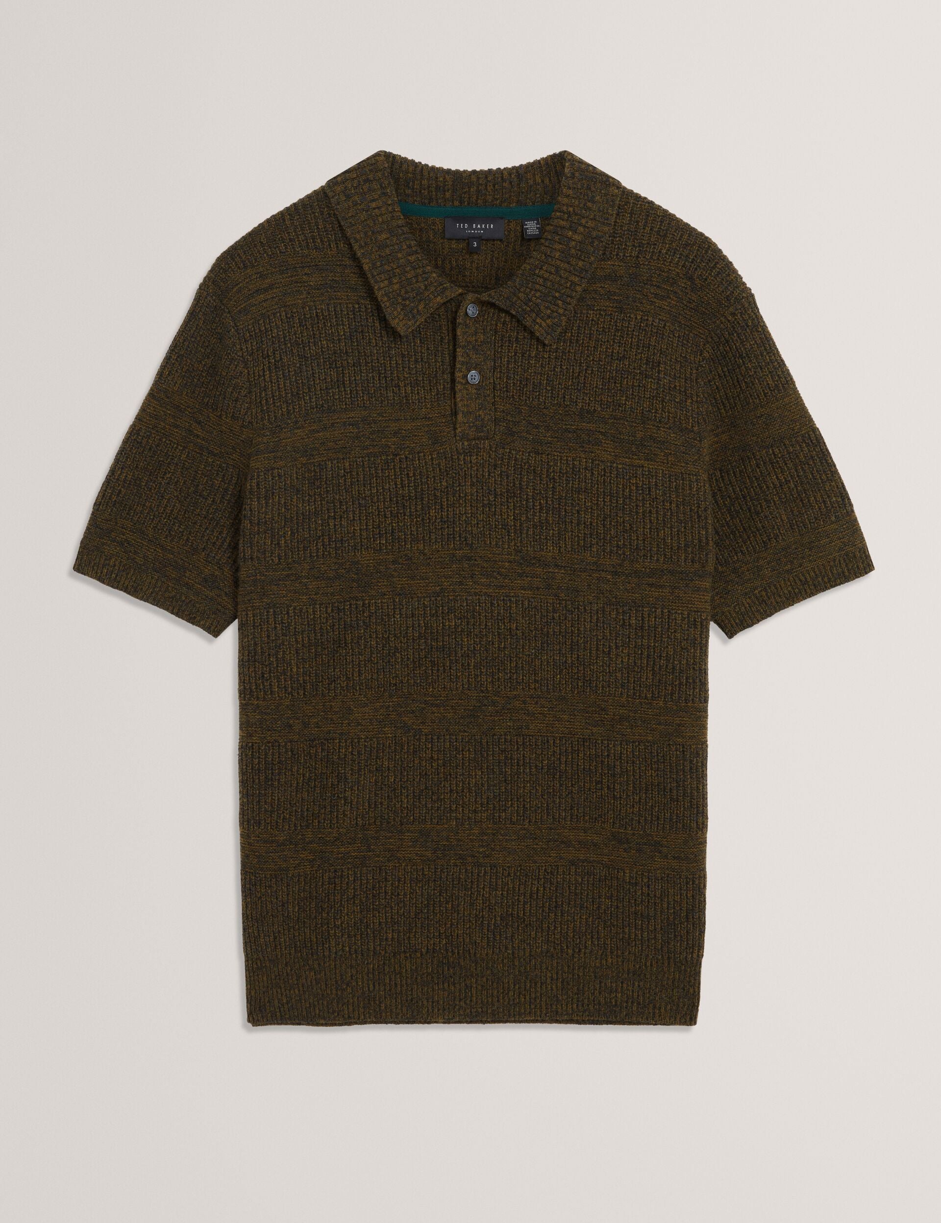 Short Sleeve Twist Stitch Detail Polo | Mavik | Ted Baker US