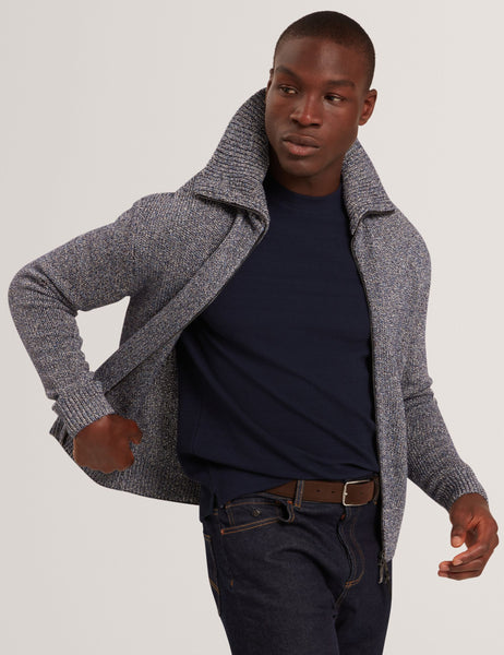 Twisted Yarn Knit Zip-through Jumper | Varink | Ted Baker US