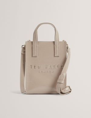 Ted Baker Mini Crinkle Patent PU Icon Tote Bag
