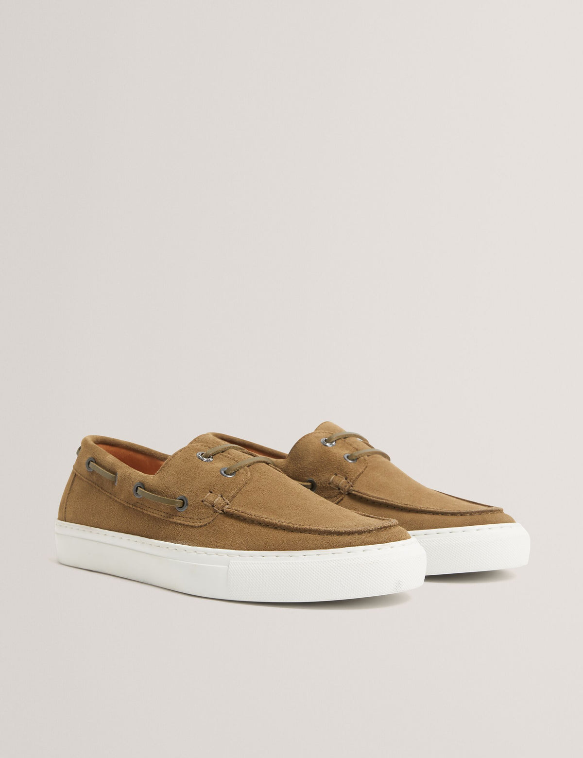 Suede Cupsole Boat Shoes | Bouden | Ted Baker UK