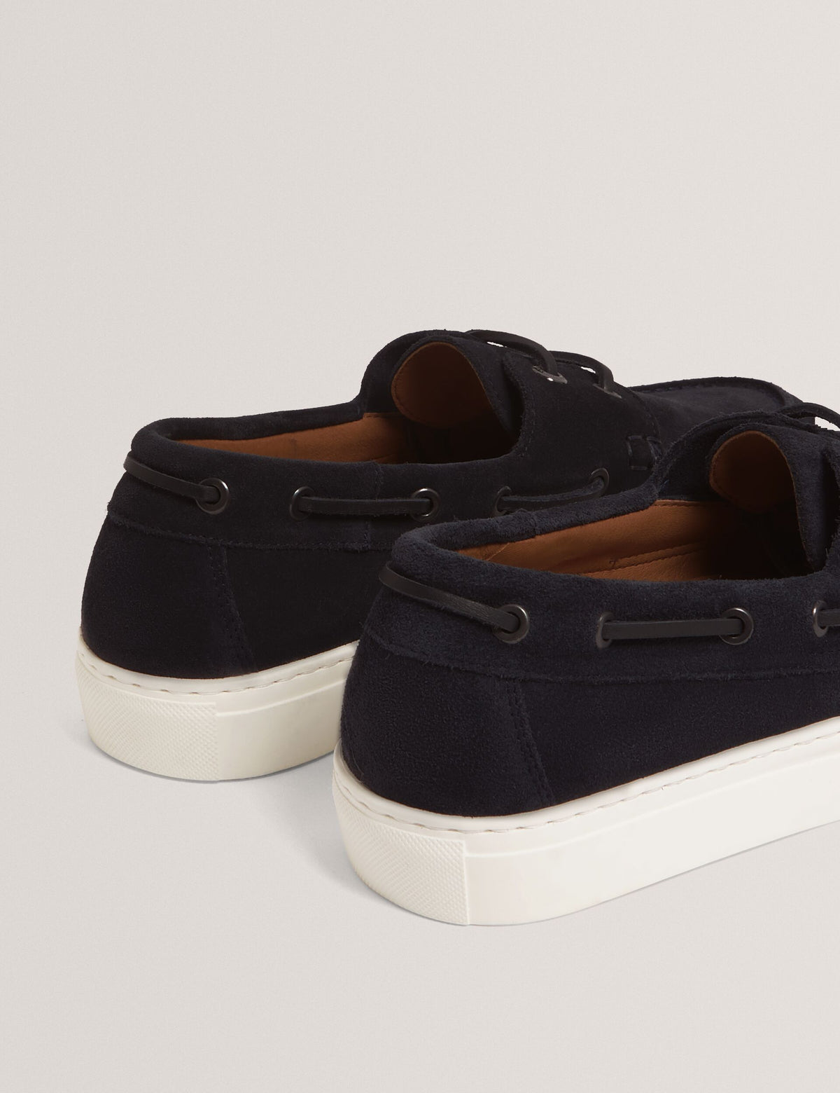 Suede Cupsole Boat Shoes | Bouden | Ted Baker UK