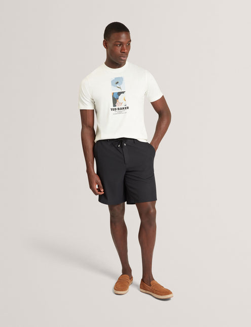 Ted Baker Floral Double Graphic Cotton T-Shirt