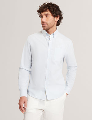 Ted Baker Embroidered Detail Relaxed Pinstripe Shirt