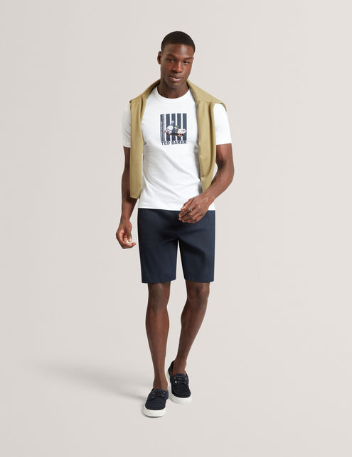 Ted Baker Heritage Bird Graphic Crew Neck T-Shirt