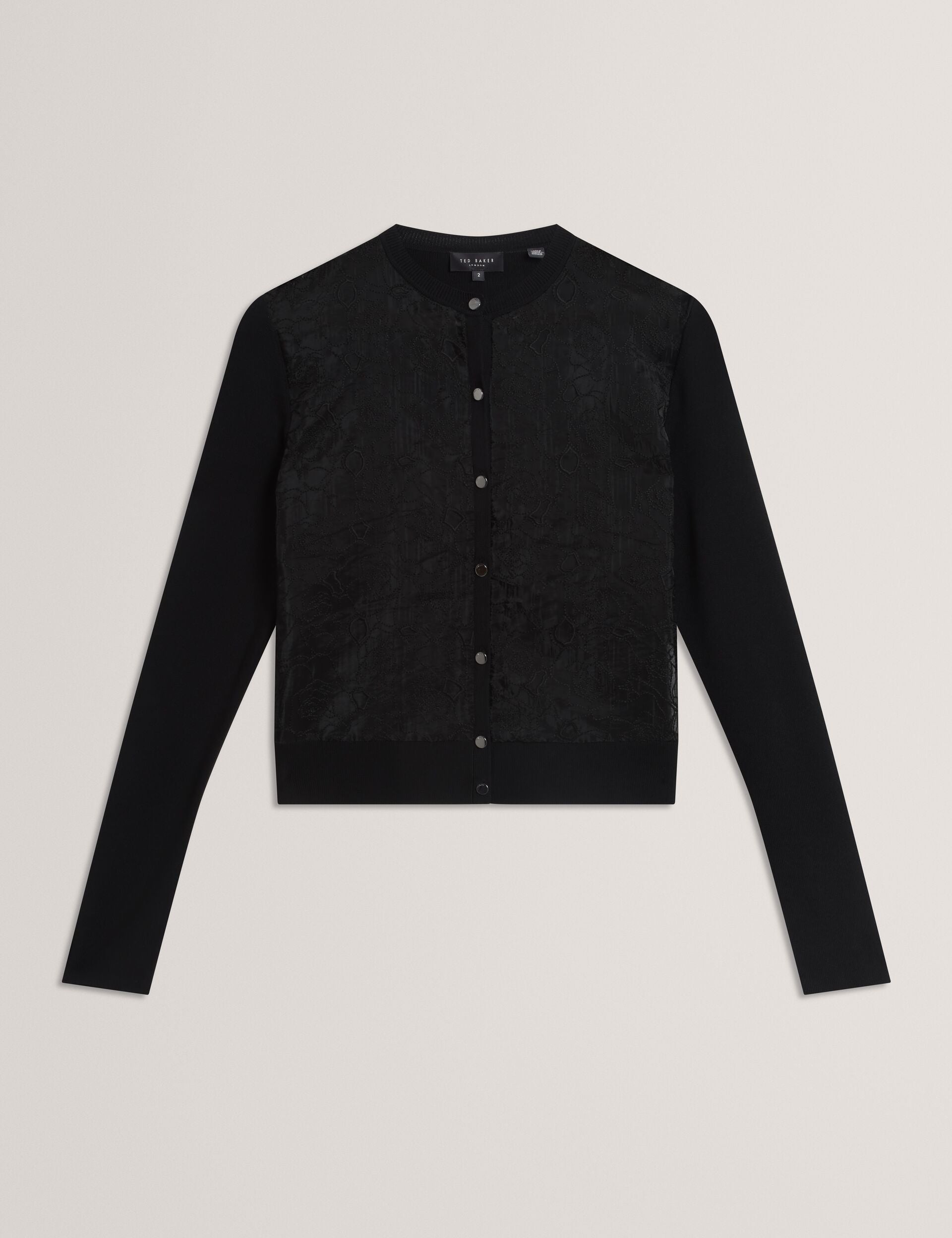 Lace Front Knitted Cardigan | Voren | Ted Baker UK
