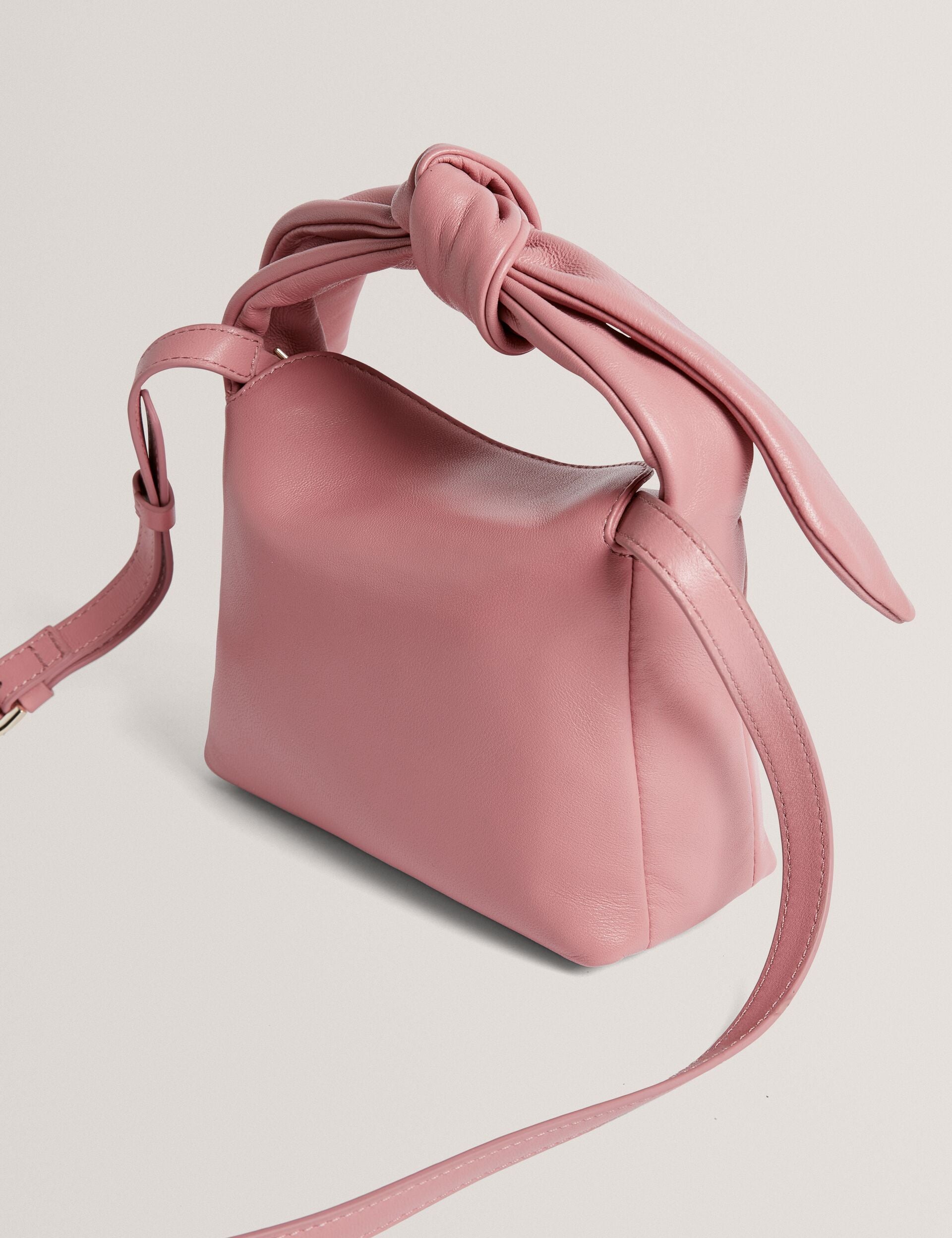 NIYAL Soft Knot Leather Crossbody Bag