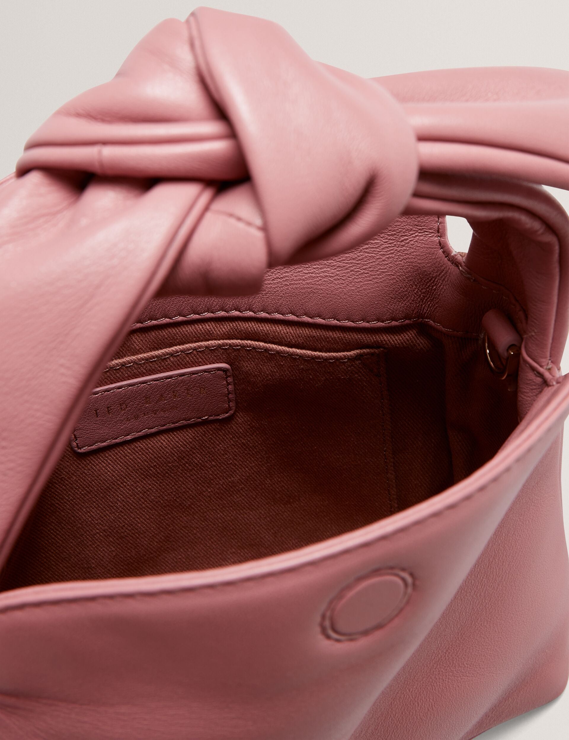NIYAL Soft Knot Leather Crossbody Bag