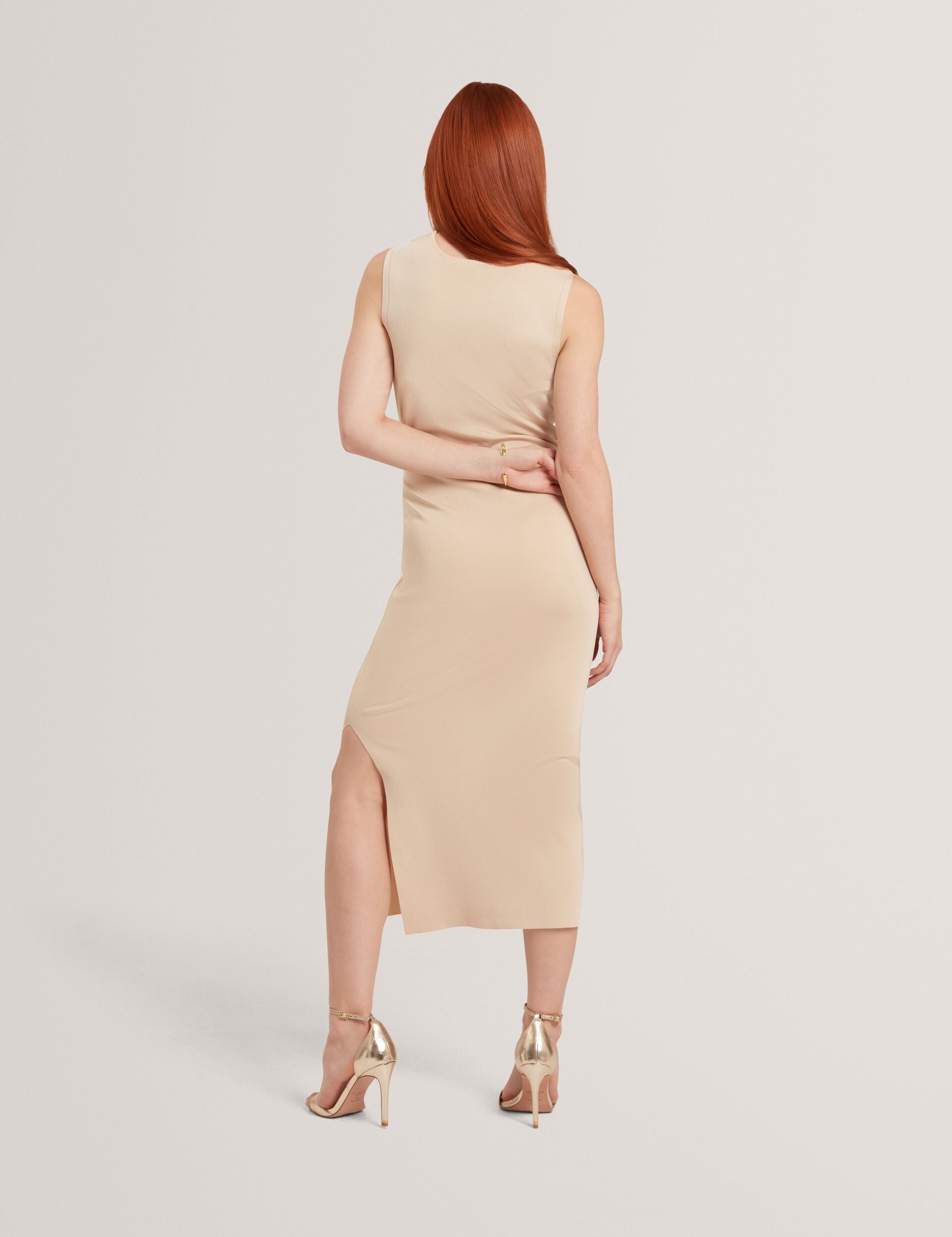 Knitted Twist Neck Midi Dress | Mellana | Ted Baker UK Knitted Twist Neck Midi Dress | Mellana | Ted Baker UK