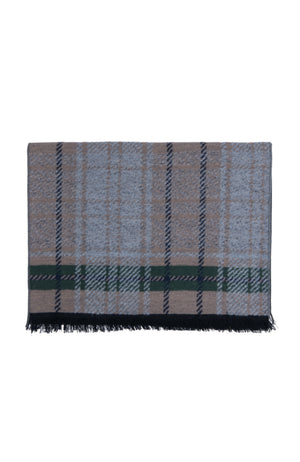 PLAID SCARF | BROWN