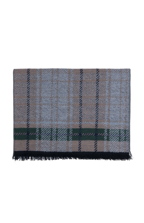 PLAID SCARF | BROWN