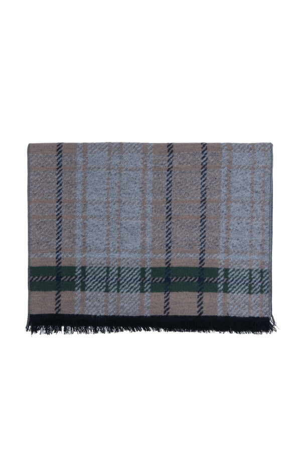 PLAID SCARF | BROWN