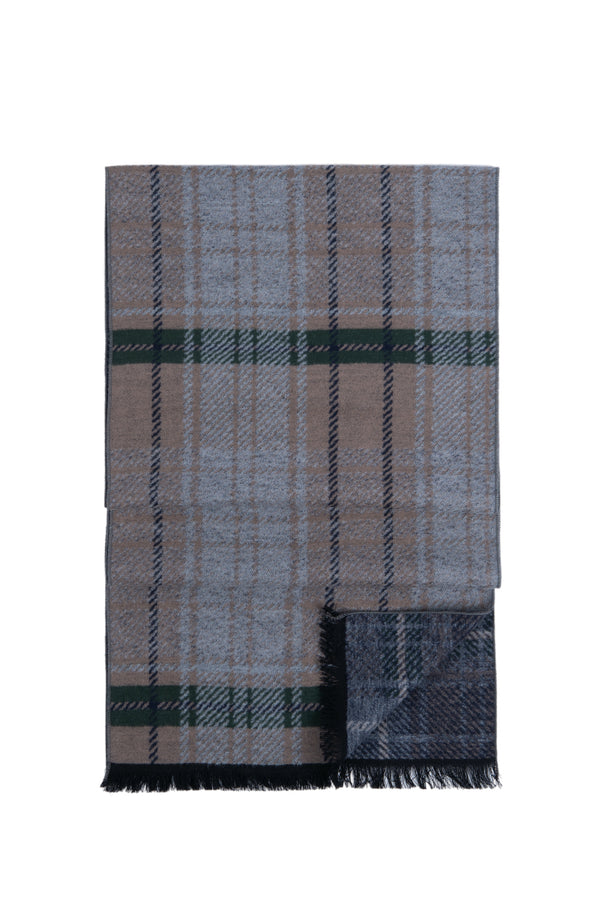 PLAID SCARF | BROWN