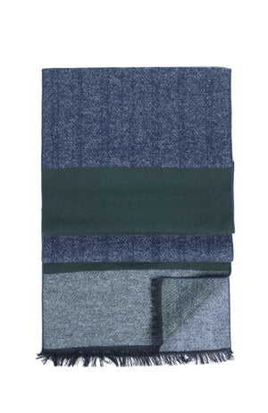 COLOR BLOCK SCARF | GREEN