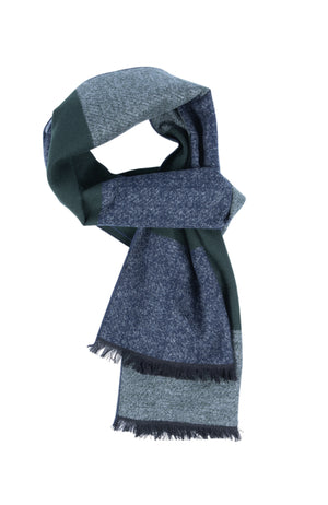 COLOR BLOCK SCARF | GREEN