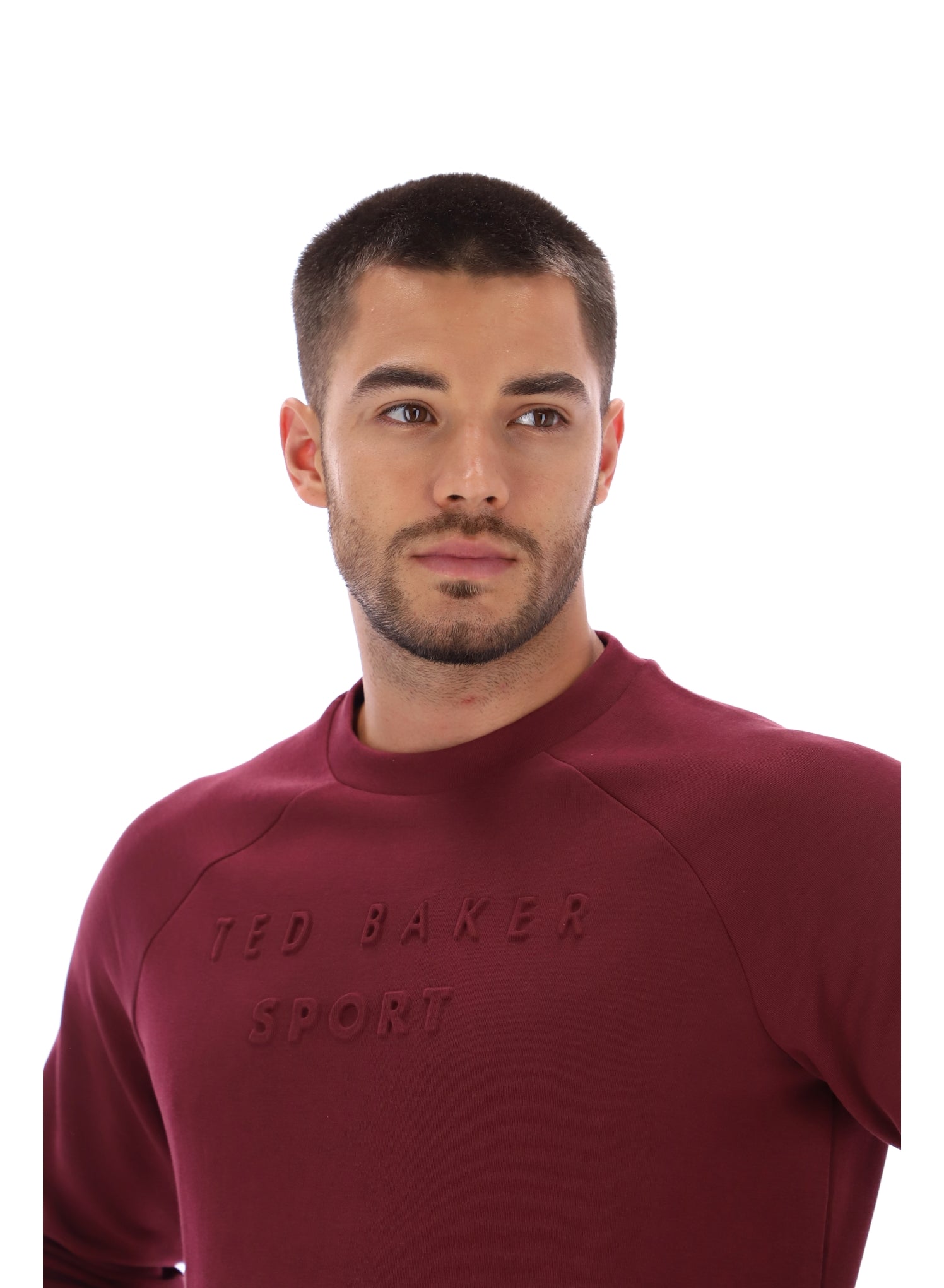 T-shirt henley à col rond et patte de boutonnage, en jersey texturé T-shirt henley à col rond et patte de boutonnage, en jersey texturé