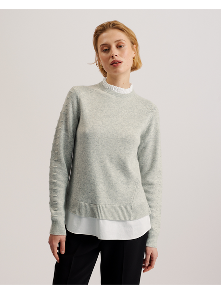 Heve♡ Tinker Knit gray Knit-ted Becky cardigan Light grey - JIXX Fashion