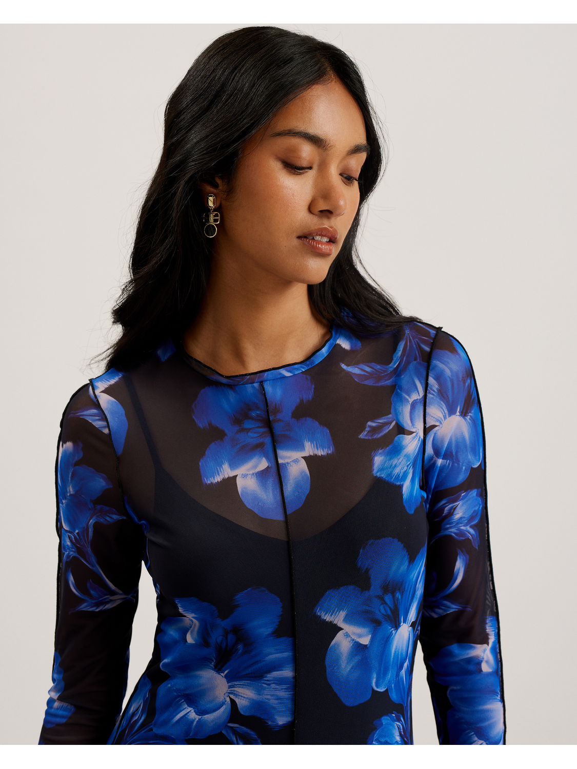 ted baker long sleeve dresses Ted Baker Orchidra Long Sleeve Dress