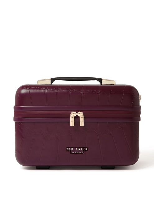 Ted Baker Croc Texture Icon Vanity Travel Case
